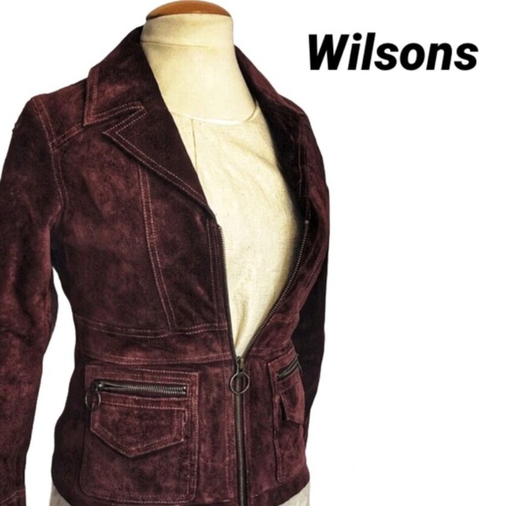 Wilsons suede leather jacket Sz S